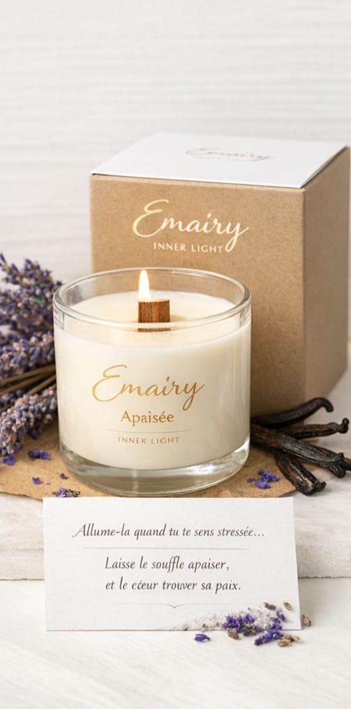 Bougie Apaisée de la collection Story Candles