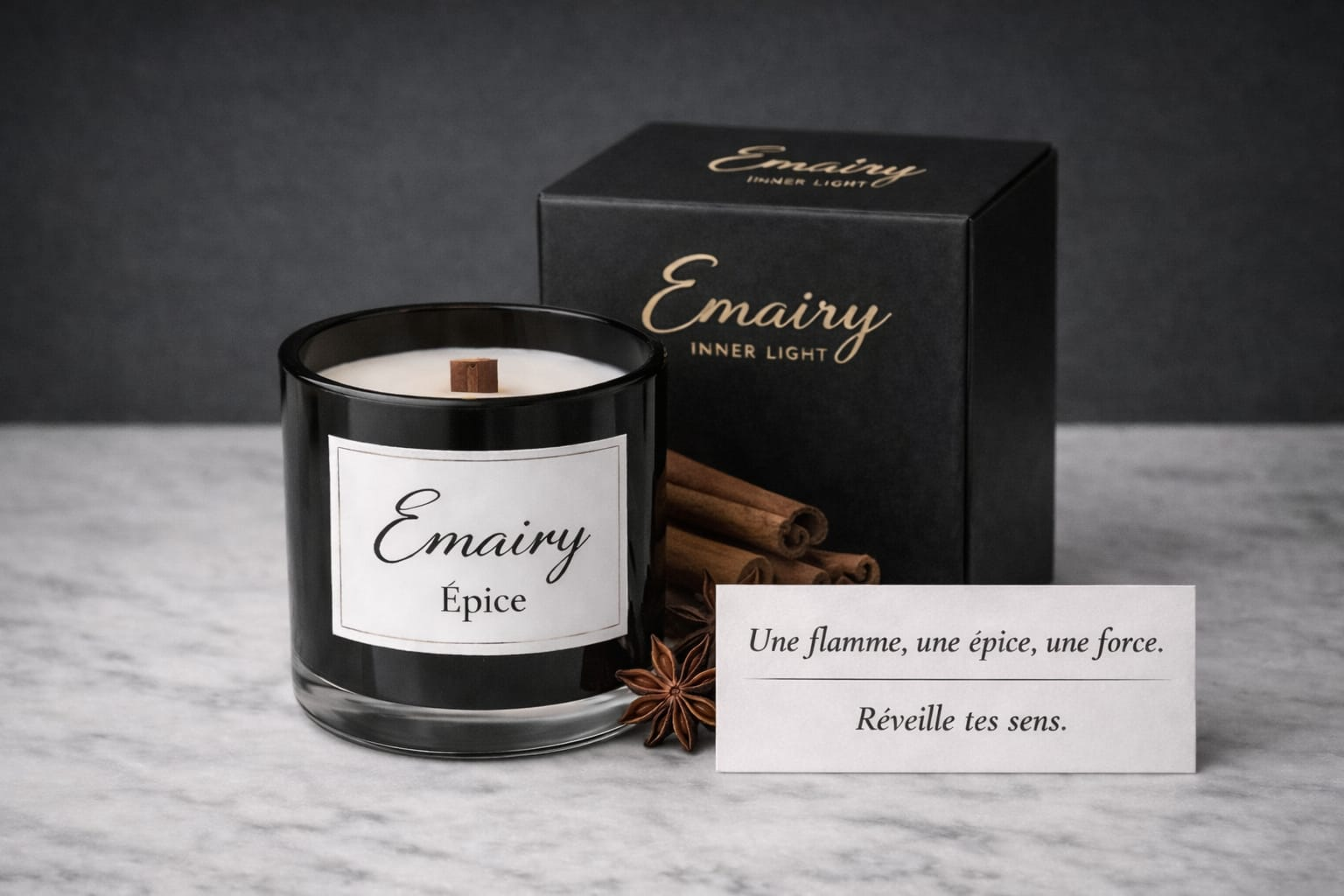 Bougie Épice de la Collection Aura