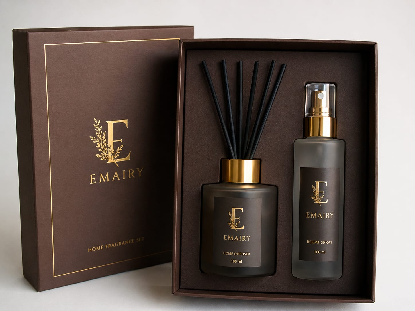 Coffret Émairy Golden Oud Impérial avec diffuseur et spray
